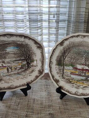 Kensington England Shakespeare's Sonnet Serving Plates Set of 2, made in England